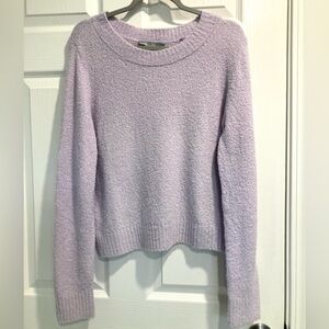 NWOT Vince Lavender Purple Lilac Boucle Fuzzy Sweater Women L